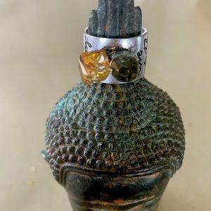 Sterling silver and stone ring